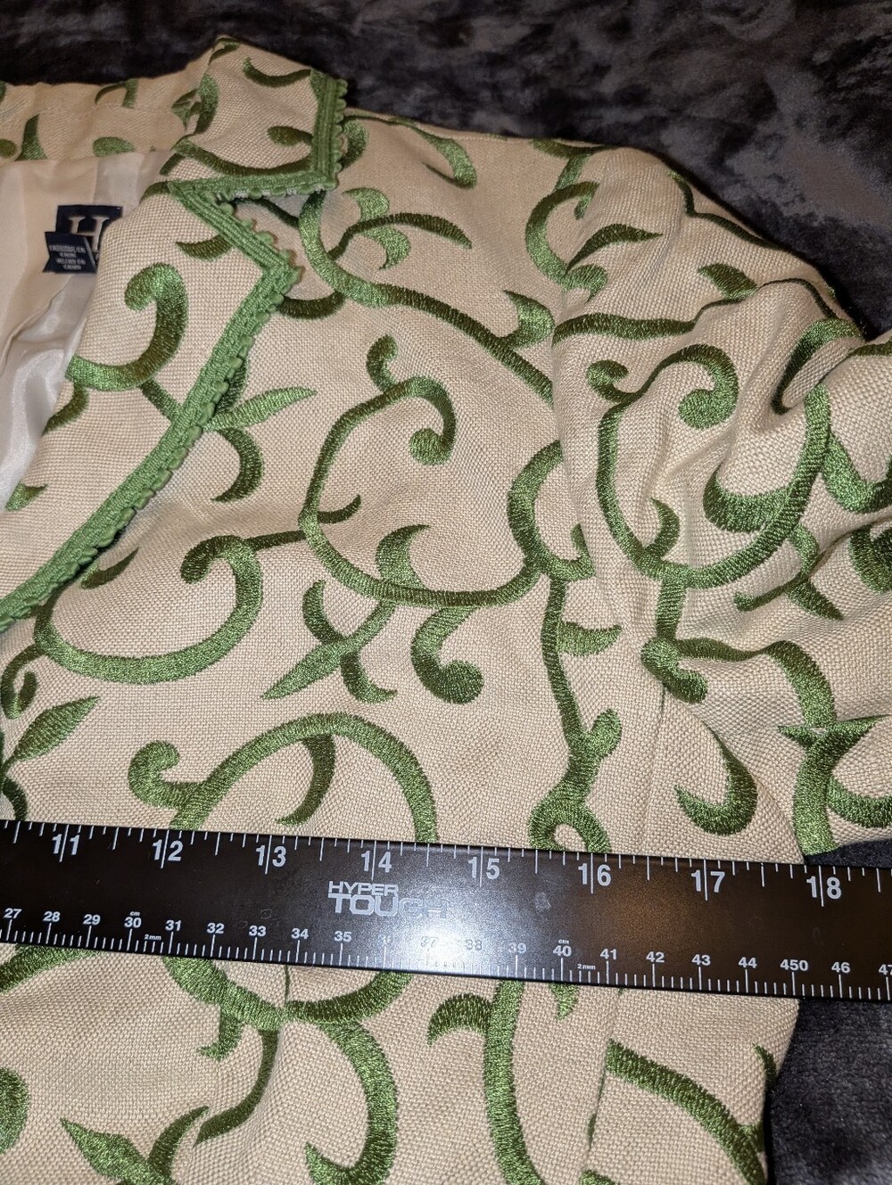 H By Hilfiger Linen Cotton Stunning Blazer Size 6 Wedding Garden Party - Picture 3 of 7